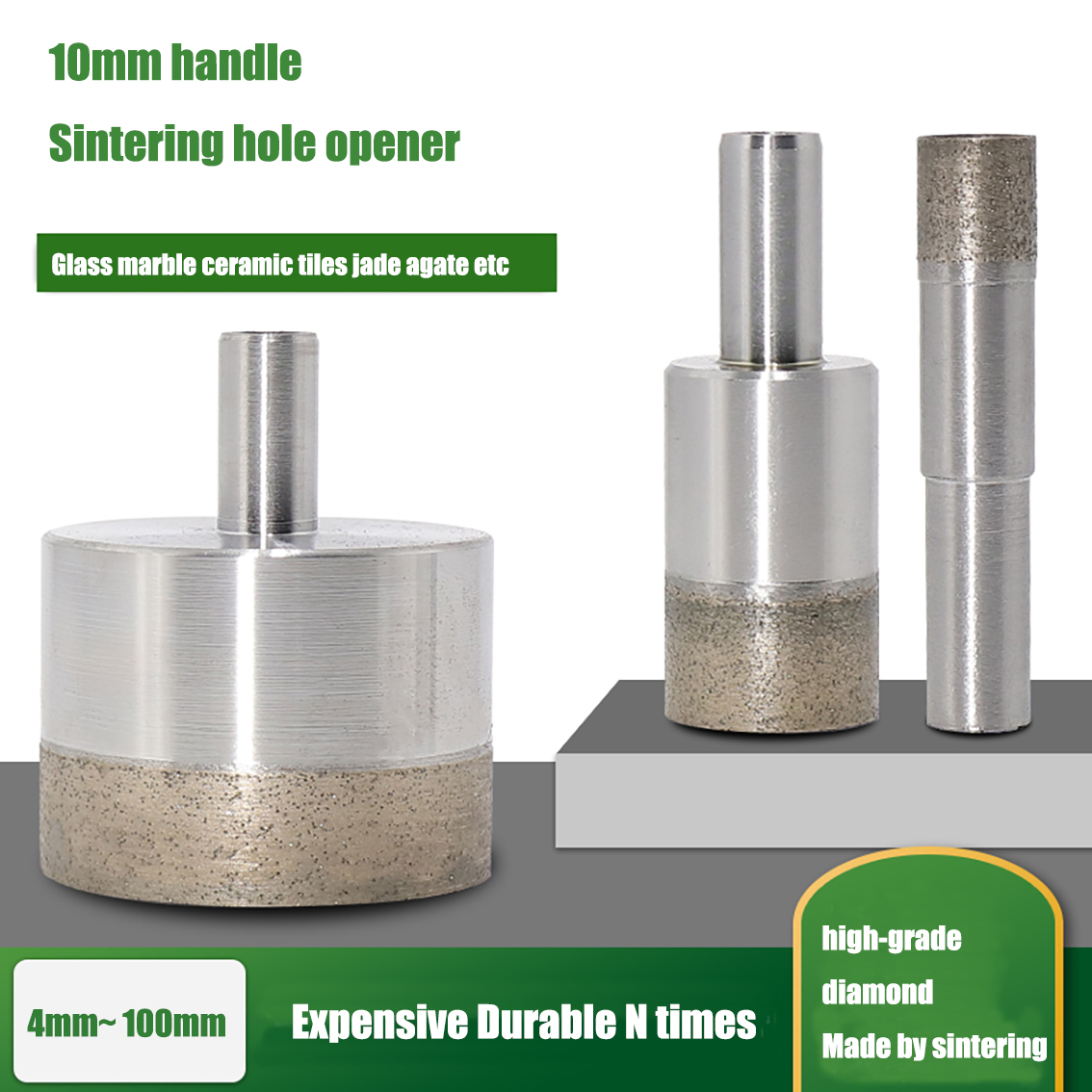 Core Drill Bit Diamond 100Mm - 1 ชิ้นผงเพชร Sintered เจาะ Bits เครื่องมือ