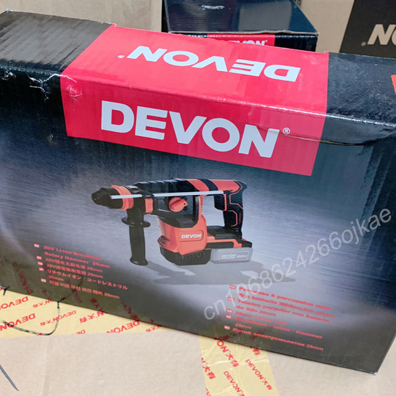 Cordless Rotary Hammer 20V Brushless - เดวอน สว่านโรตารี่ไร้สาย รุ่น Heavy Duty แบบไร้แปรงถ่าน