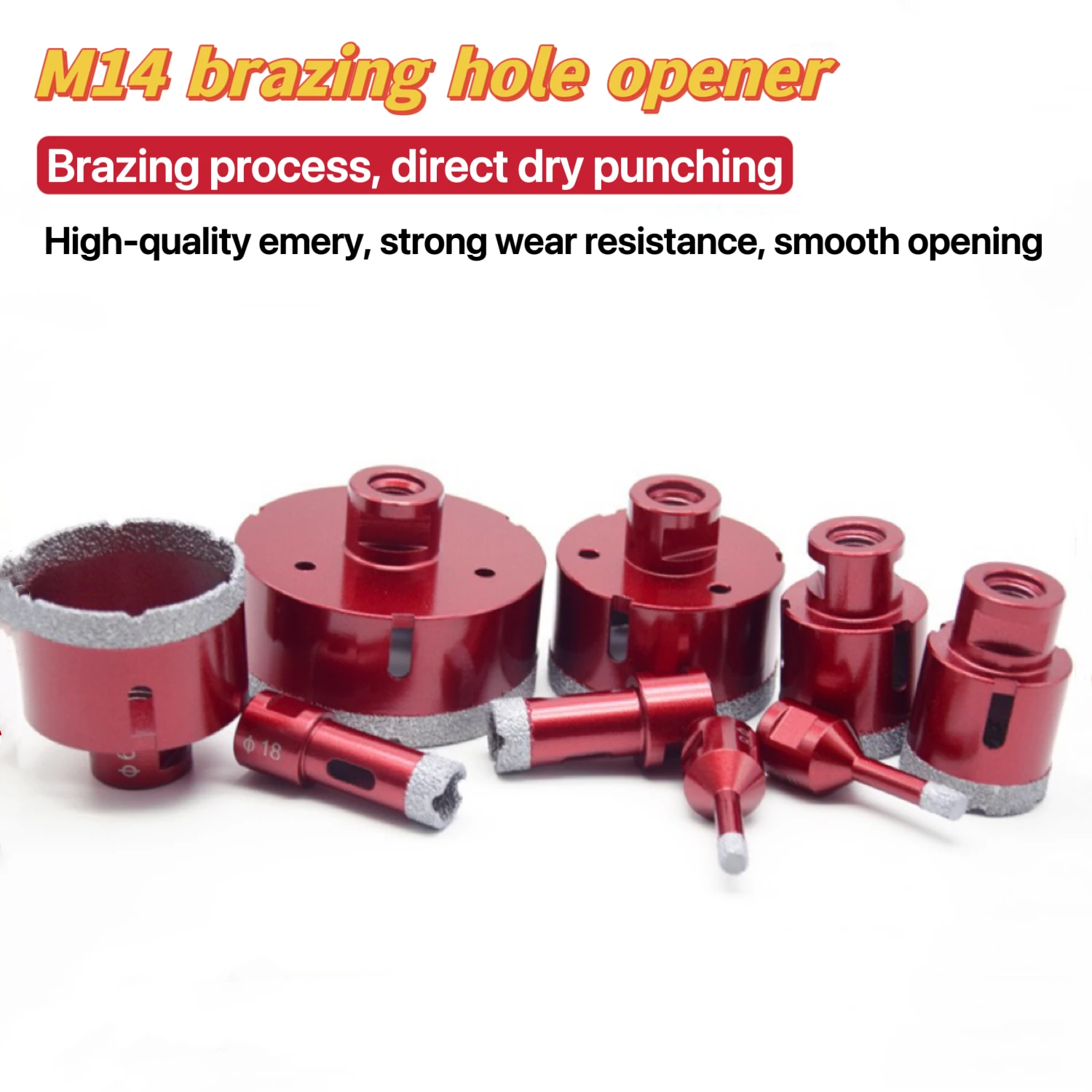 Core Drill Bit Diamond 100Mm - ดอกสว่านเจาะรูแบบสุญญากาศ M14 ขนาด 6 มม.-100 มม.