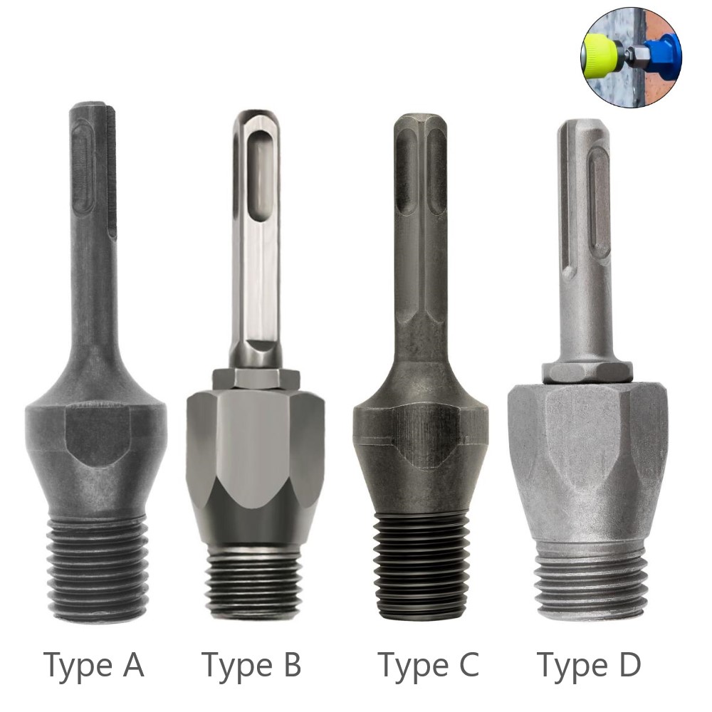 Hammer Drill Concrete 13Mm - M22 คอนกรีตรูSDS Plus Shank Arborเจาะอะแดปเตอร์สแควร์จับก้านเชื่อมต่อสําหรับ 13