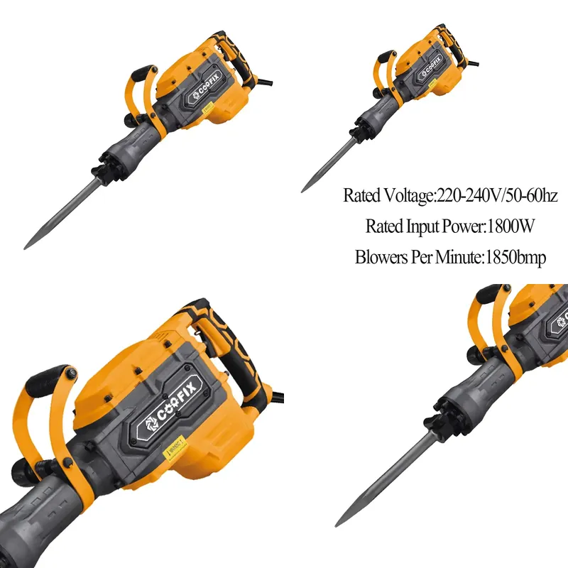 Hammer Drill Concrete 13Mm - 【CHIMU HOME】 สว่านกระแทกไฟฟ้า 1800W พร้อมหัวจับดอกสว่านขนาด 13