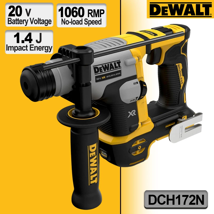 Cordless Rotary Hammer 20V Brushless - DeWalt DCH172N ไร้สายชาร์จไฟฟ้าค้อนเจาะ 20V MAX Brushless