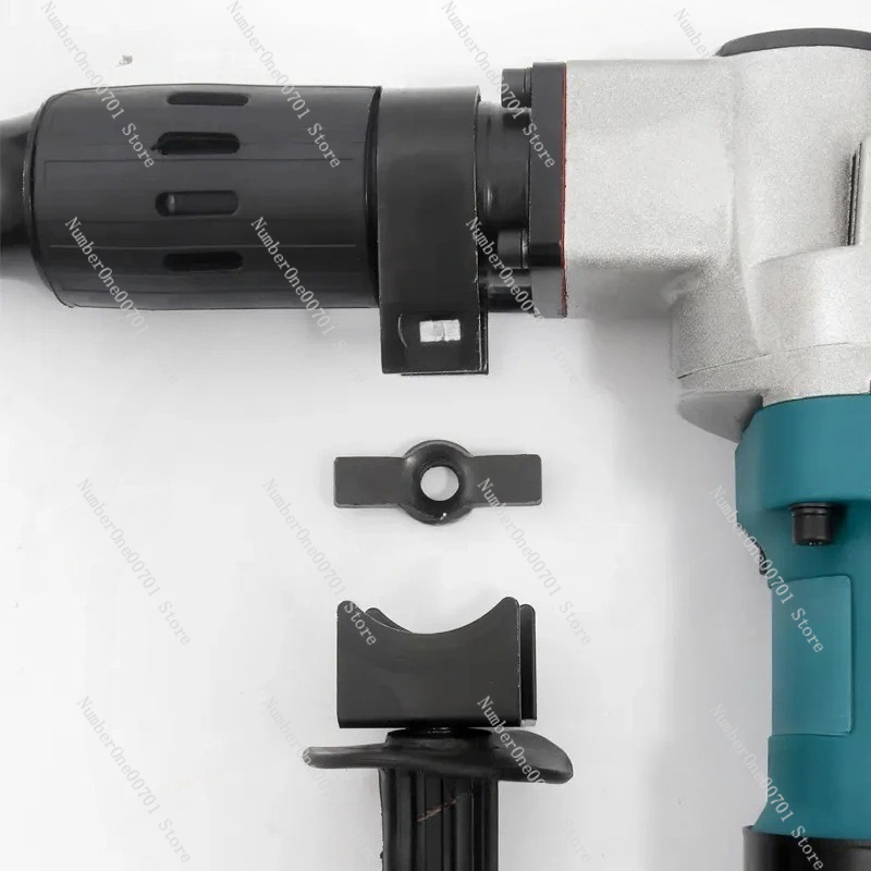Rotary Hammer Chisel Bit Flat - สว่านโรตารี่ไฟฟ้า 1200W 220V ปรับความเร็วได้ พร้อมชุดดอกสกัดและดอกเจาะแบน สำหรับรื้อถอนผนัง