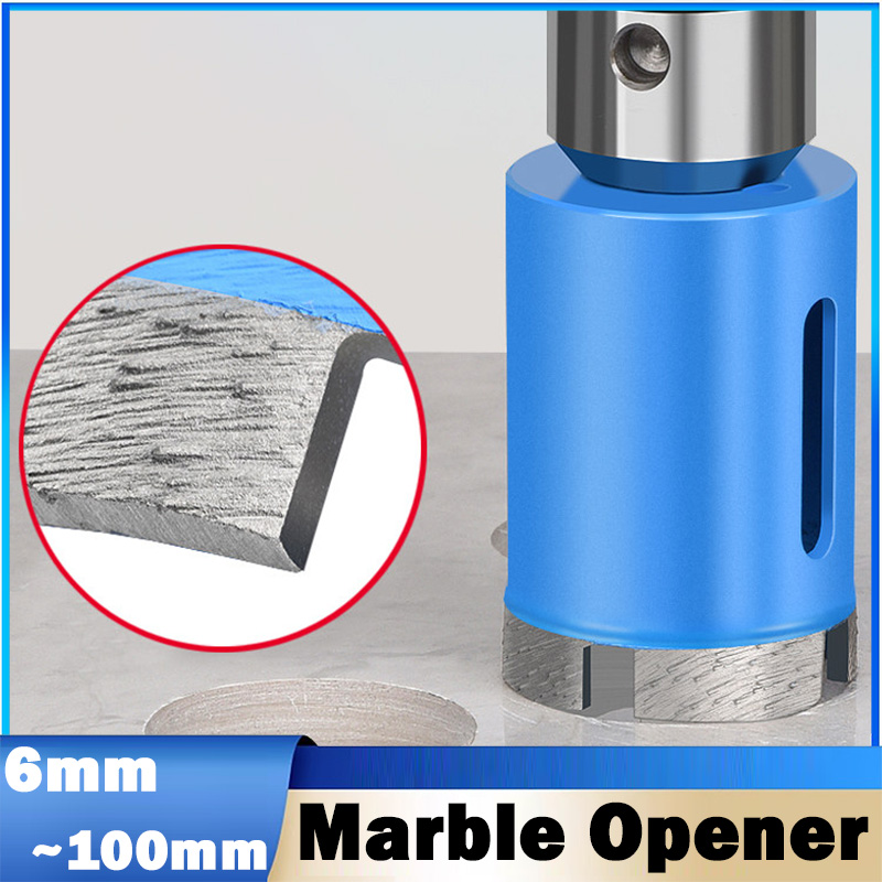 Core Drill Bit Diamond 100Mm - ดอกสว่านเจาะกระเบื้องหินอ่อน เคลือบเพชร ขนาด 6~100 มม. สำหรับเจาะหินอ่อน