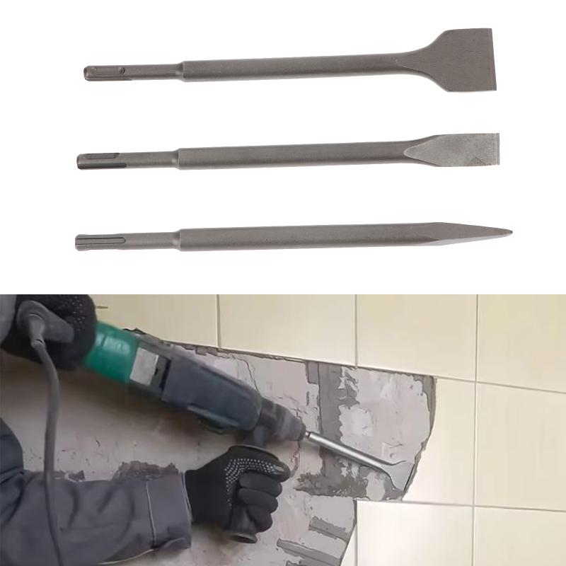 ชุดสิ่ว SDS-Plus 3 ชิ้น สำหรับ - Rotary Hammer Chisel Bit Flat บทวิจารณ์และราคา