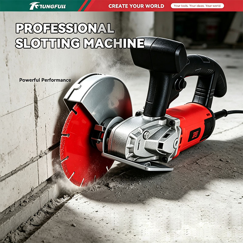 เครื่องเซาะร่องผนังไฟฟ้า 220V  - Wall Chaser Machine Concrete บทวิจารณ์และราคา