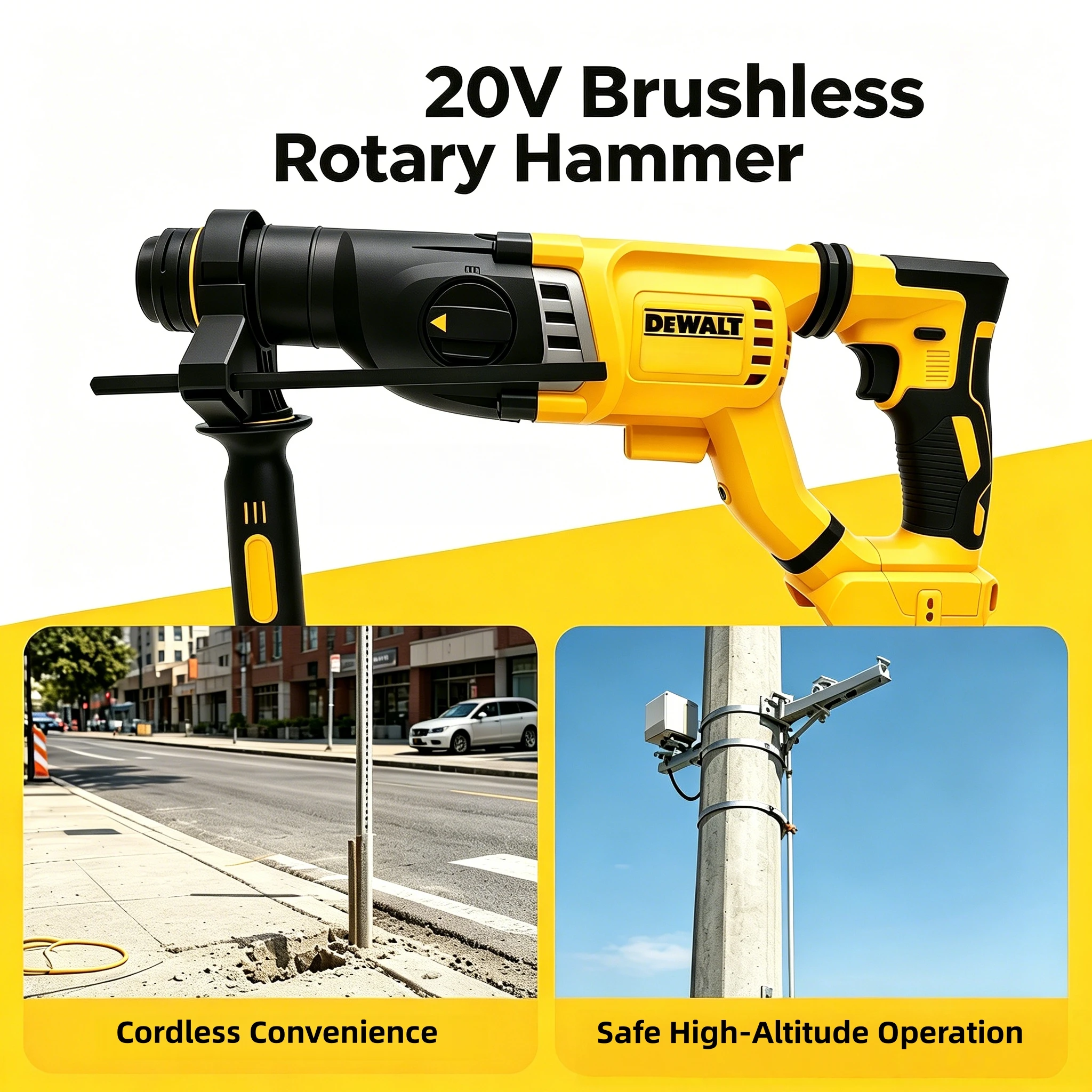 DEWALT DCH263 สว่านโรตารี่ไร้ส - Cordless Rotary Hammer 20V Brushless บทวิจารณ์และราคา