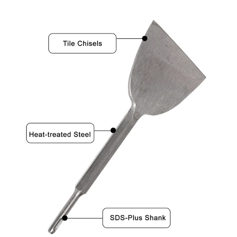 ดอกสกัด SDS-Plus แบบก้านกลม หั - Rotary Hammer Chisel Bit Flat บทวิจารณ์และราคา