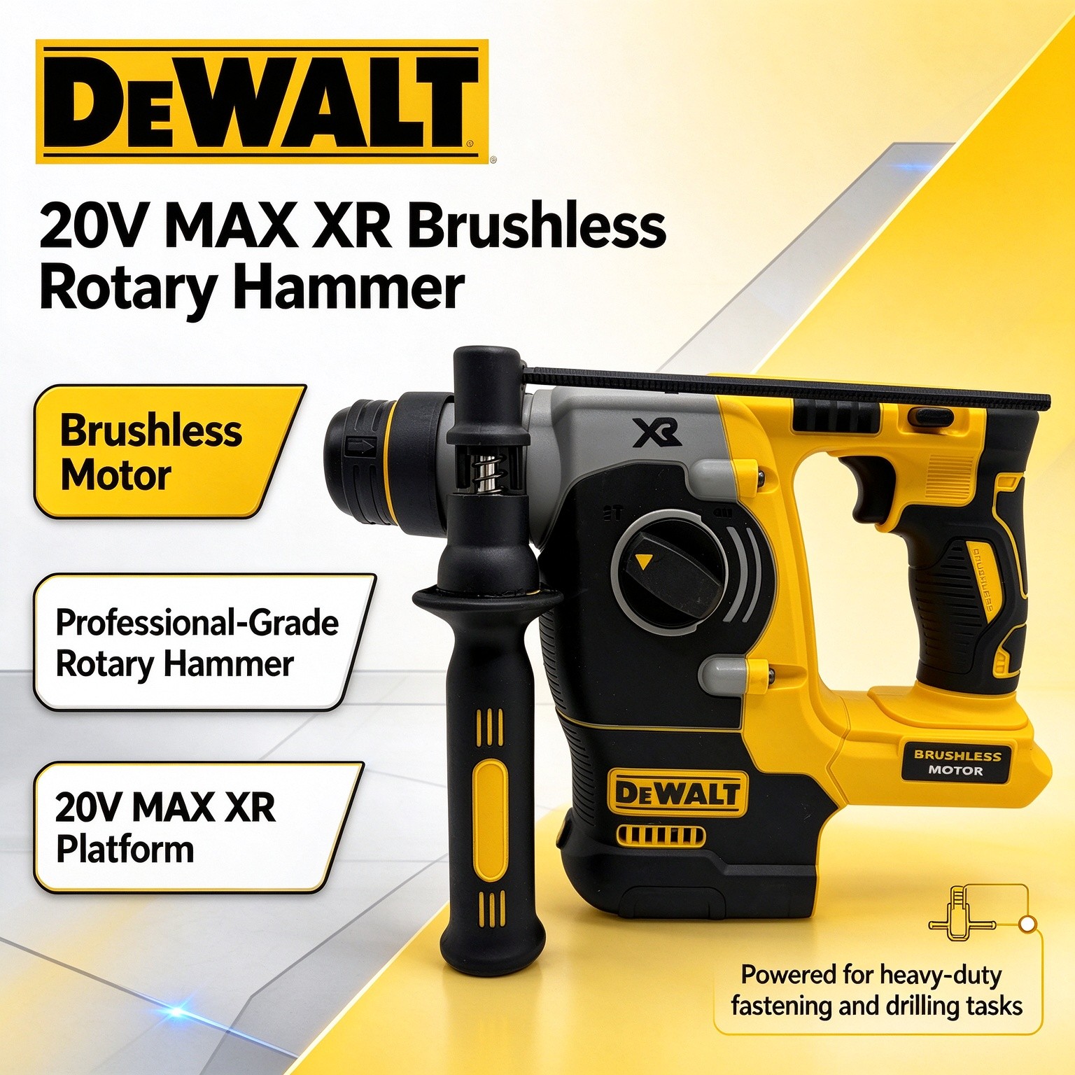 สว่านโรตารี่ DEWALT 20V MAX SD - Cordless Rotary Hammer 20V Brushless บทวิจารณ์และราคา
