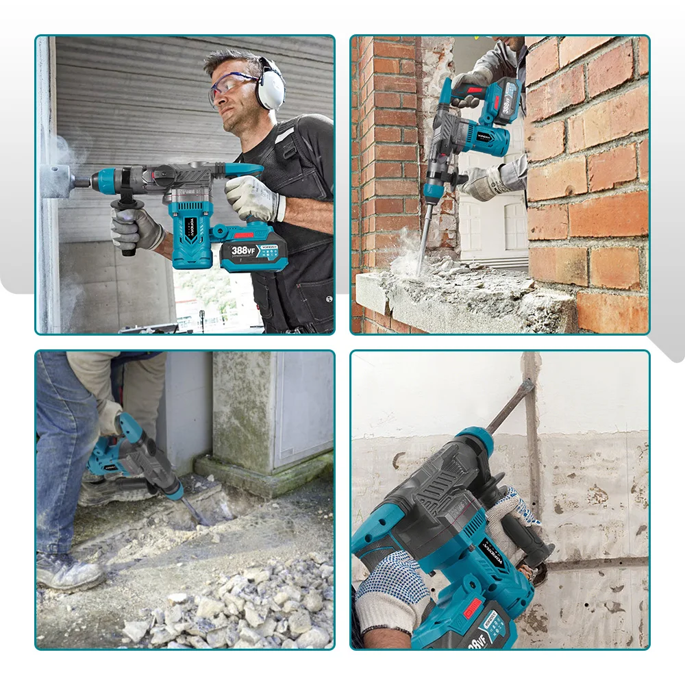 สว่านกระแทกไร้สายแบบไร้แปรงถ่า - Rotary Hammer Drill 26Mm บทวิจารณ์และราคา