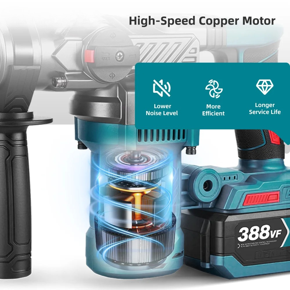 สว่านกระแทกไร้สายแบบไร้แปรงถ่า - Rotary Hammer Drill 26Mm บทวิจารณ์และราคา