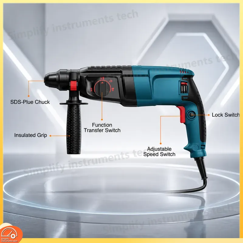 สว่านโรตารี่ 800W SDS Plus 3 โ - Rotary Hammer Drill Sds Plus 800W บทวิจารณ์และราคา