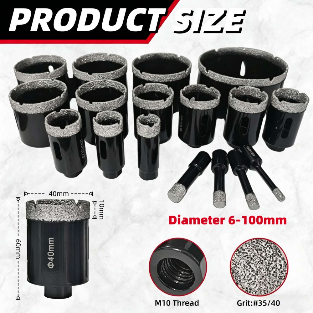 ดอกสว่านเจาะกระเบื้องแบบแห้ง ข - Core Drill Bit Diamond 100Mm บทวิจารณ์และราคา