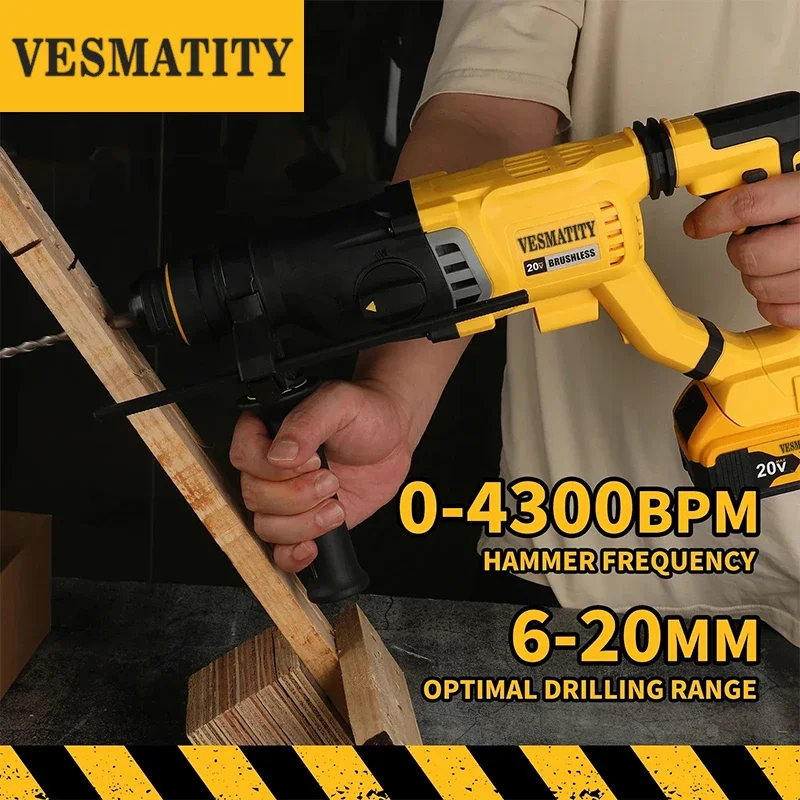 สว่านโรตารี่ไร้สาย 20V แบบไร้แ - Cordless Rotary Hammer 20V Brushless บทวิจารณ์และราคา