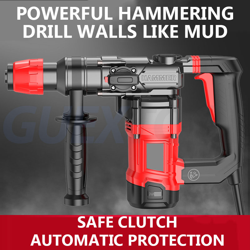 220V ไฟฟ้าค้อนรื้อถอนมัลติฟังก - Rotary Hammer Drill 26Mm บทวิจารณ์และราคา