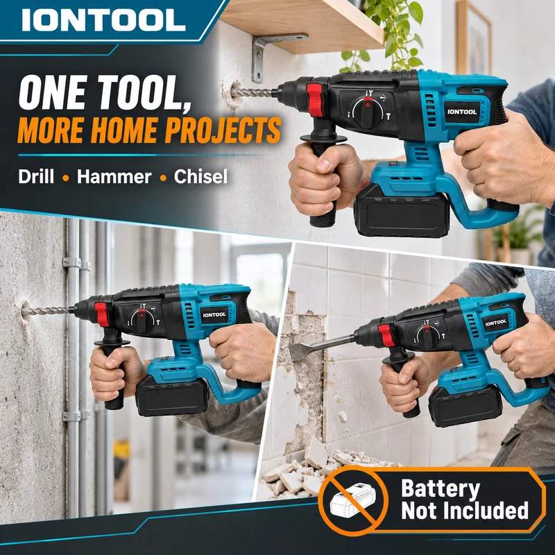 สว่านโรตารี่ไร้สาย IONTOOL สำห - Rotary Hammer Drill 26Mm บทวิจารณ์และราคา