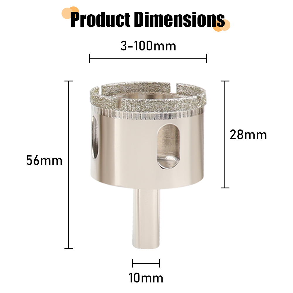 ดอกสว่านเจาะกระจกเคลือบเพชร ขน - Core Drill Bit Diamond 100Mm บทวิจารณ์และราคา