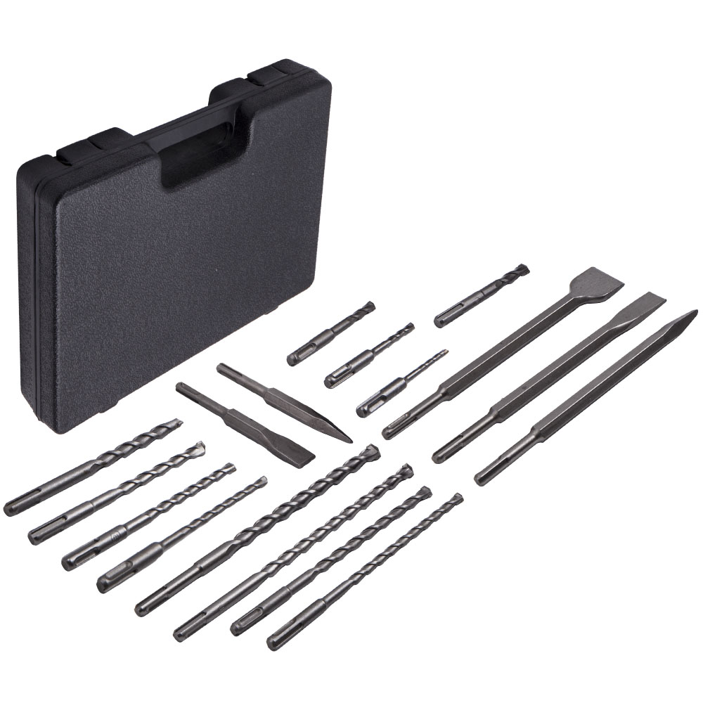 ชุดดอกสว่านโรตารี่แฮมเมอร์ SDS - Sds Plus Drill Bit Set 17Pcs บทวิจารณ์และราคา