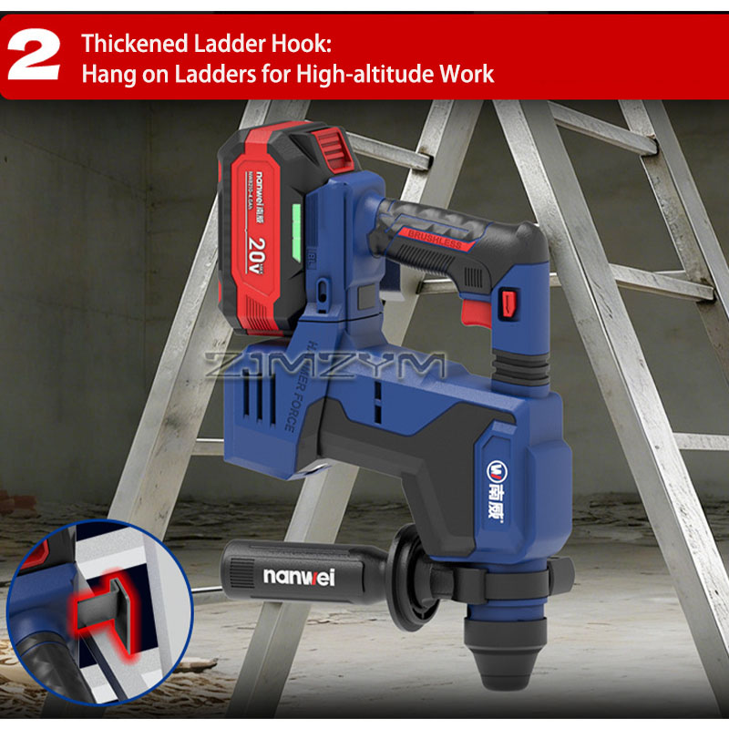 สว่านโรตารี่ไร้สาย 20V สว่านกร - Cordless Rotary Hammer 20V Brushless บทวิจารณ์และราคา