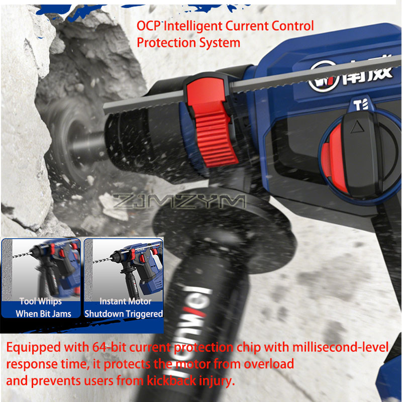 สว่านโรตารี่ไร้สาย 20V สว่านกร - Cordless Rotary Hammer 20V Brushless บทวิจารณ์และราคา