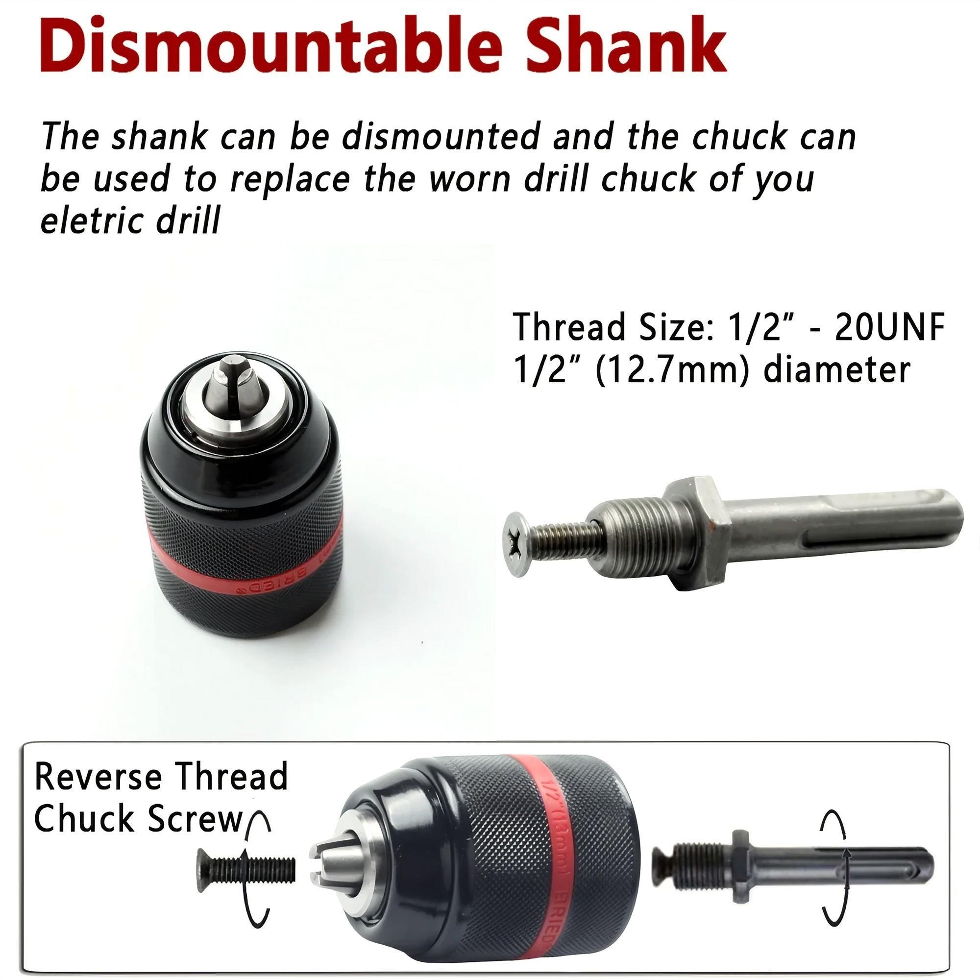หัวจับดอกสว่านแบบไม่ใช้กุญแจ อ - Sds Plus Chuck Adapter บทวิจารณ์และราคา