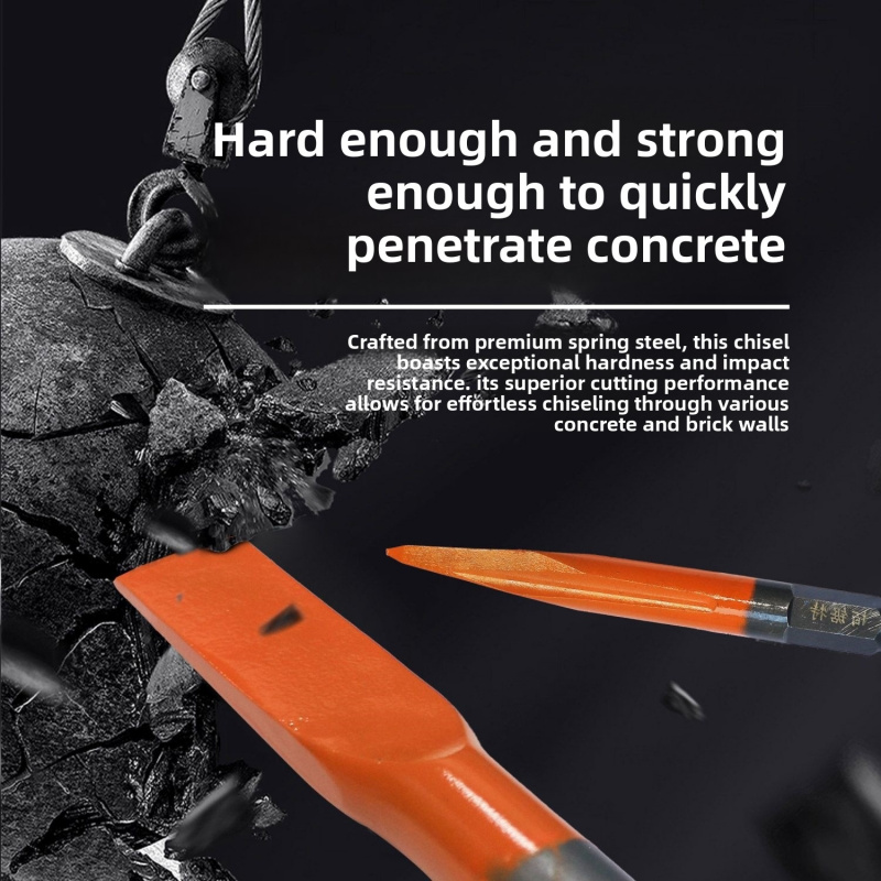 ชุดดอกสิ่วเหล็กสปริงสำหรับสว่า - Rotary Hammer Chisel Bit Flat บทวิจารณ์และราคา