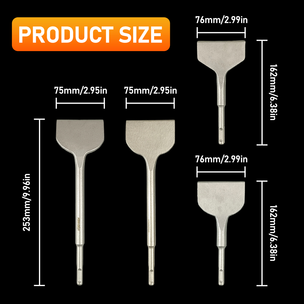 ดอกสกัดแบบ SDS Plus หัวกลม พร้ - Rotary Hammer Chisel Bit Flat บทวิจารณ์และราคา