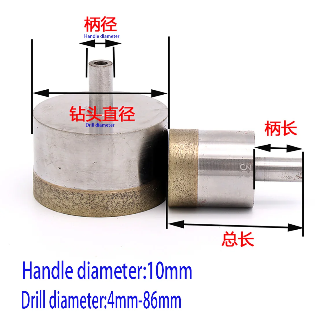 1 ชิ้น 10 มิลลิเมตร Shank 4-10 - Core Drill Bit Diamond 100Mm บทวิจารณ์และราคา
