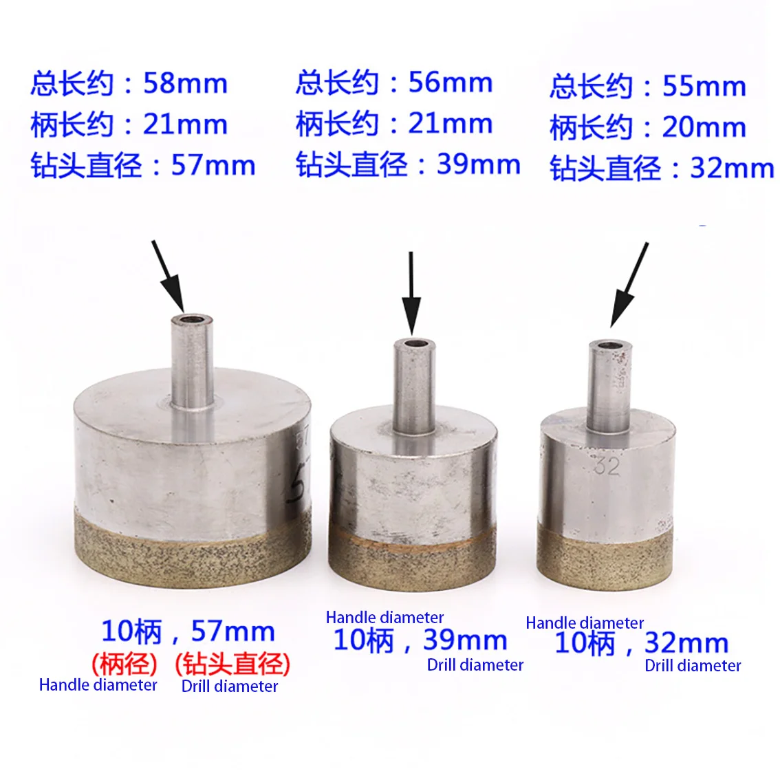 1 ชิ้น 10 มิลลิเมตร Shank 4-10 - Core Drill Bit Diamond 100Mm บทวิจารณ์และราคา