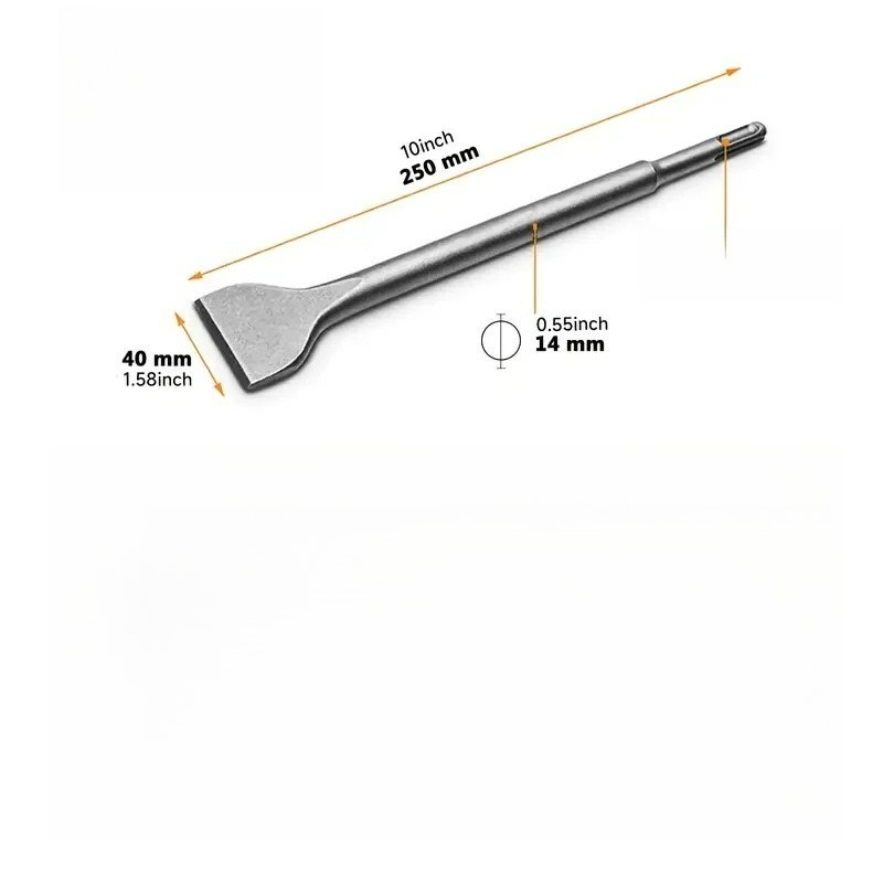 ดอกสว่านเจาะคอนกรีตสำหรับงานก่ - Rotary Hammer Chisel Bit Flat บทวิจารณ์และราคา