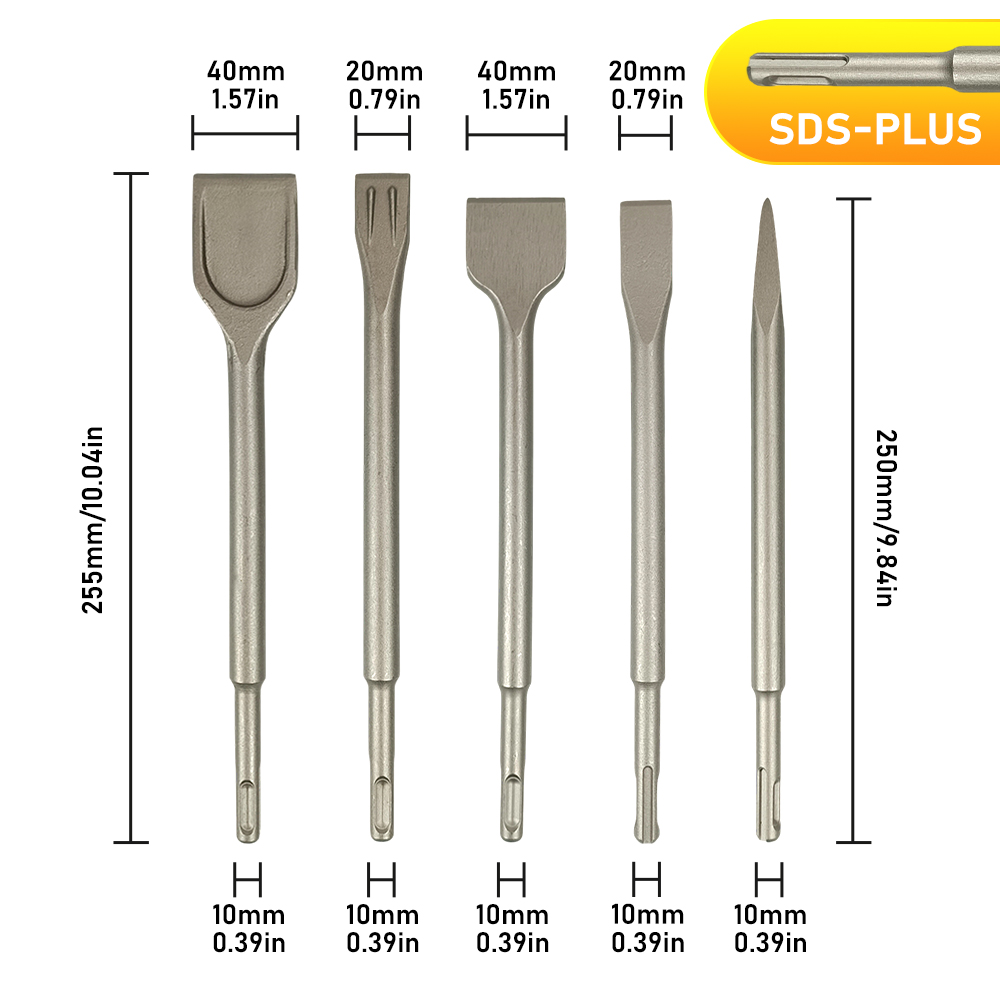 ดอกสว่านโรตารี่แบบ SDS Plus สำ - Rotary Hammer Chisel Bit Flat บทวิจารณ์และราคา