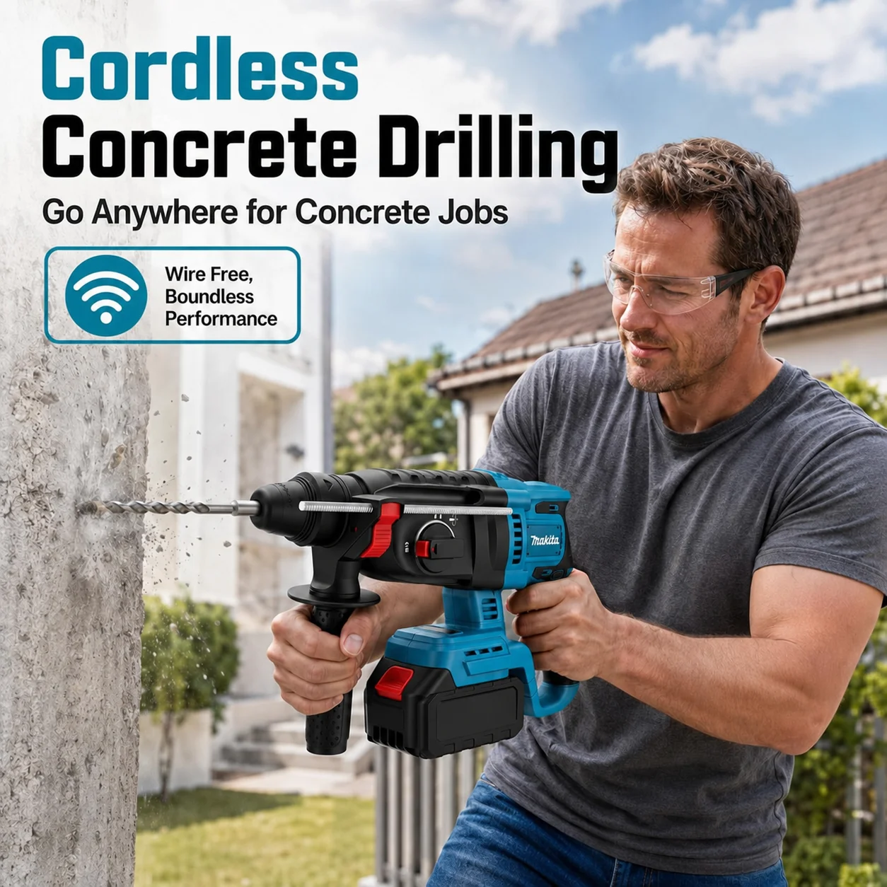 มาคิต้า DHR242 18V LXT ®   สว่ - Rotary Hammer Drill 26Mm บทวิจารณ์และราคา