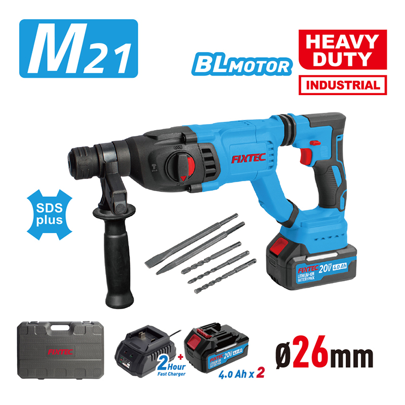 สว่านโรตารี่ไร้สายแบบมืออาชีพ  - Rotary Hammer Drill 26Mm บทวิจารณ์และราคา