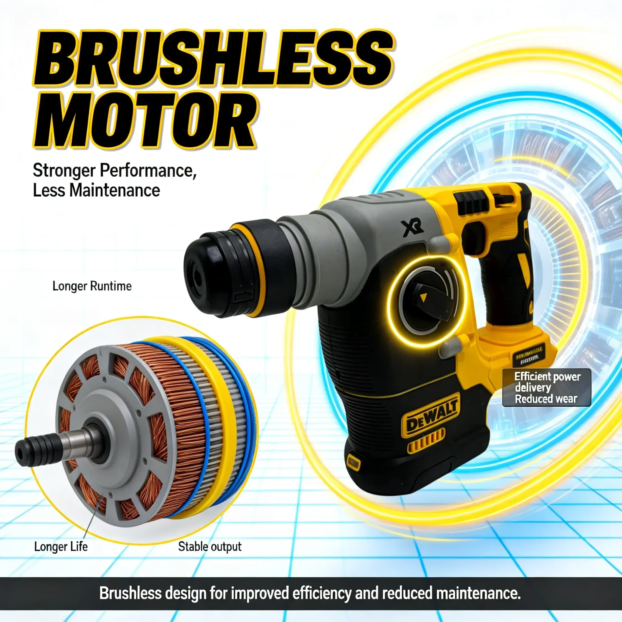 DEWALT DCH273 สว่านโรตารี่ไร้ส - Cordless Rotary Hammer 20V Brushless บทวิจารณ์และราคา