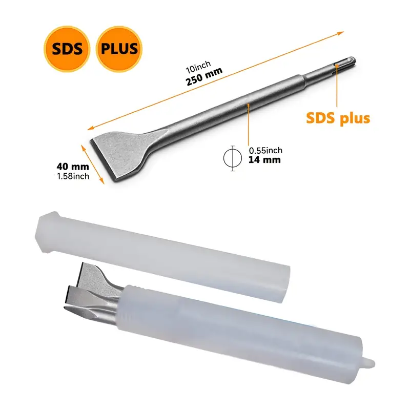 ชุดสิ่ว SDS-PLUS สำหรับสว่านโร - Rotary Hammer Chisel Bit Flat บทวิจารณ์และราคา