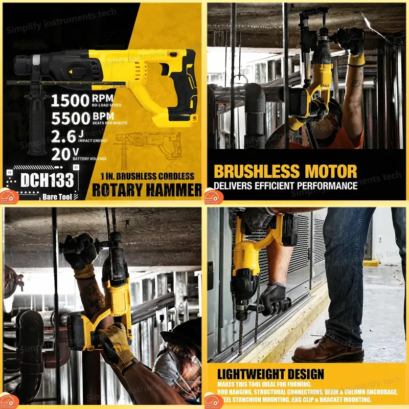 สว่านโรตารี่ไร้สาย DCH133 1 นิ - Cordless Rotary Hammer 20V Brushless บทวิจารณ์และราคา